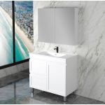 Mia 900 Matte White Free Standing Vanities Cabinet Only